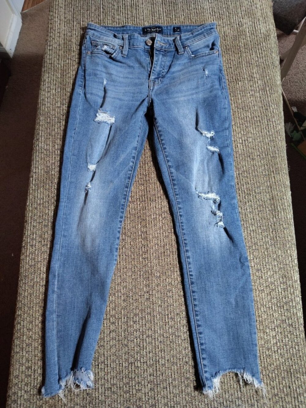 Lucky Brand Women's Ava Skinny Dark Wash Jeans Size 2 Low Rise Stretch Blue